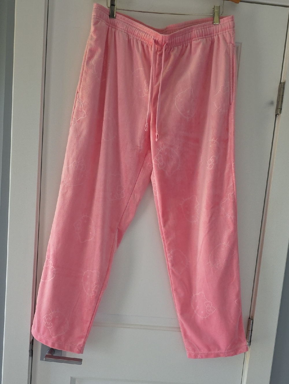 Hello Kitty Pink Sleep Pants - Cozy Super Soft Lounge Bottoms